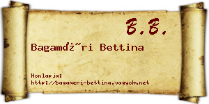 Bagaméri Bettina névjegykártya